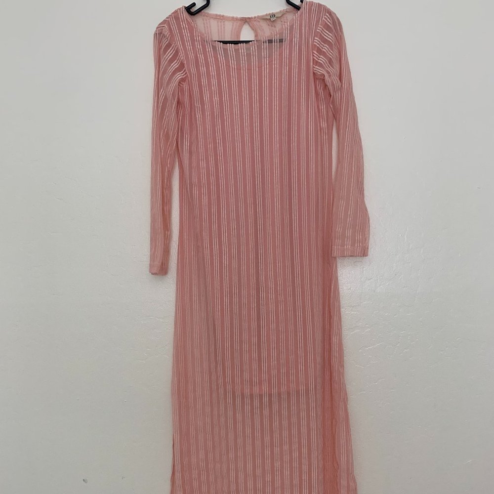 Women/Girls premium Maxi Cocktail party dress half see-through both side slit